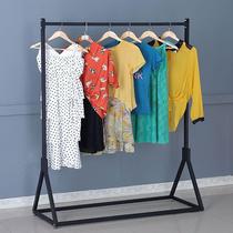 Iron Art Clothing Store Show Shelves Landing Type Middle Island Clothes Hanger Men And Women Clothes Shop Shelves Home Clotheshorse Cloakhat Racks