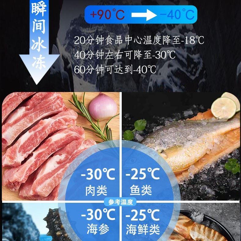 速冻机商用海鲜水饺包子肉急速冷冻柜慕斯烘培冰箱风冷无霜速冻柜-图1