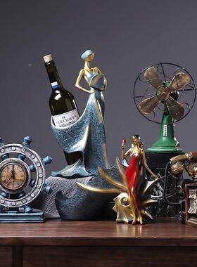 极速复古酒柜电视柜红酒架装饰y摆设摩托车精致简约家居客厅创意