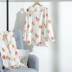 Tháng quần áo mùa hè mỏng phần sau gạc cotton sau sinh cho bà bầu đồ ngủ mùa xuân và mùa thu bà mẹ cho con bú dịch vụ nhà phù hợp với kích thước lớn - Giải trí mặc / Mum mặc shop đồ bầu Giải trí mặc / Mum mặc