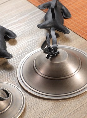 藏式摇击乐器尼泊尔手工青铜雍仲法器摇铃K热巴铃声音清脆回音悠