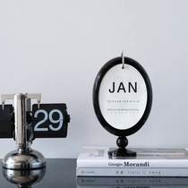 That road calendar 2024 original mirror desk calendar English page-turning 365 days countdown desktop creative gift pendulum