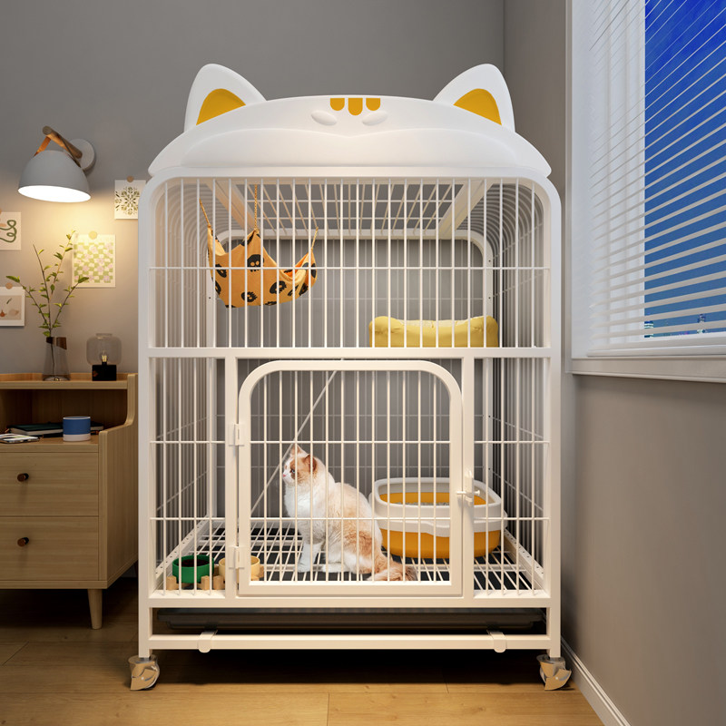 猫笼子家用室内别墅两层超大自由空间猫窝猫厕一体猫Y咪屋舍猫厂,淘宝优惠券,粉丝福利购,淘宝优惠卷