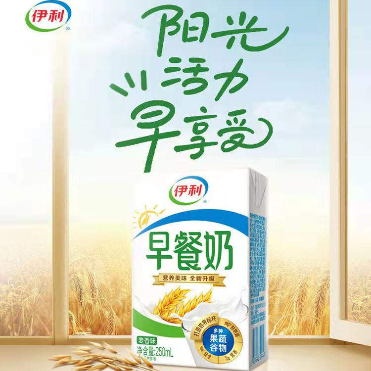 【1月新货】伊利早餐奶麦香核桃味250ml*24盒年货送礼早餐搭档DB,淘宝优惠券,粉丝福利购,淘宝优惠卷