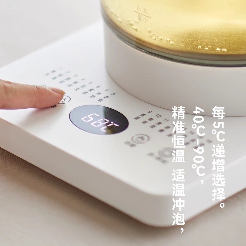 olayks立时养生壶小型办公室多功能家用玻璃烧水壶泡茶花茶煮茶壶