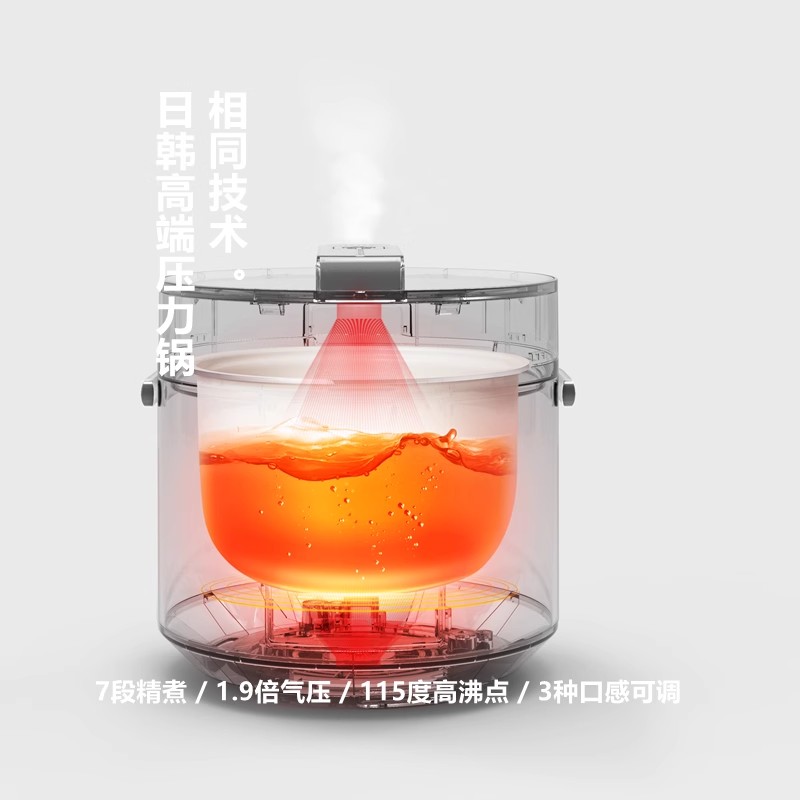 olayks立时智煮星畅销日韩电压力锅家用小型迷你智能2L高压锅饭锅