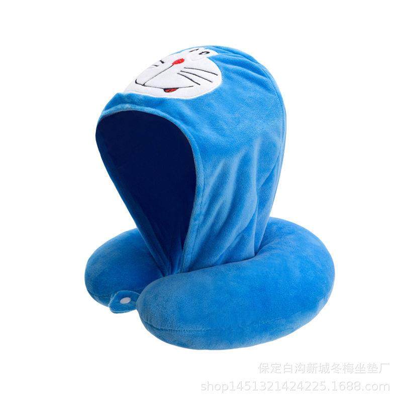 卡通U型枕帽子连帽枕头 棉护颈枕颈椎枕午休旅行飞机枕可爱颈枕,淘宝优惠券,粉丝福利购,淘宝优惠卷