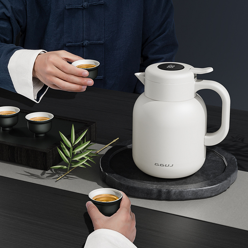 日本品质焖茶壶家用陶瓷内胆老白茶黑茶闷泡壶茶水分离316不锈钢 - 图2