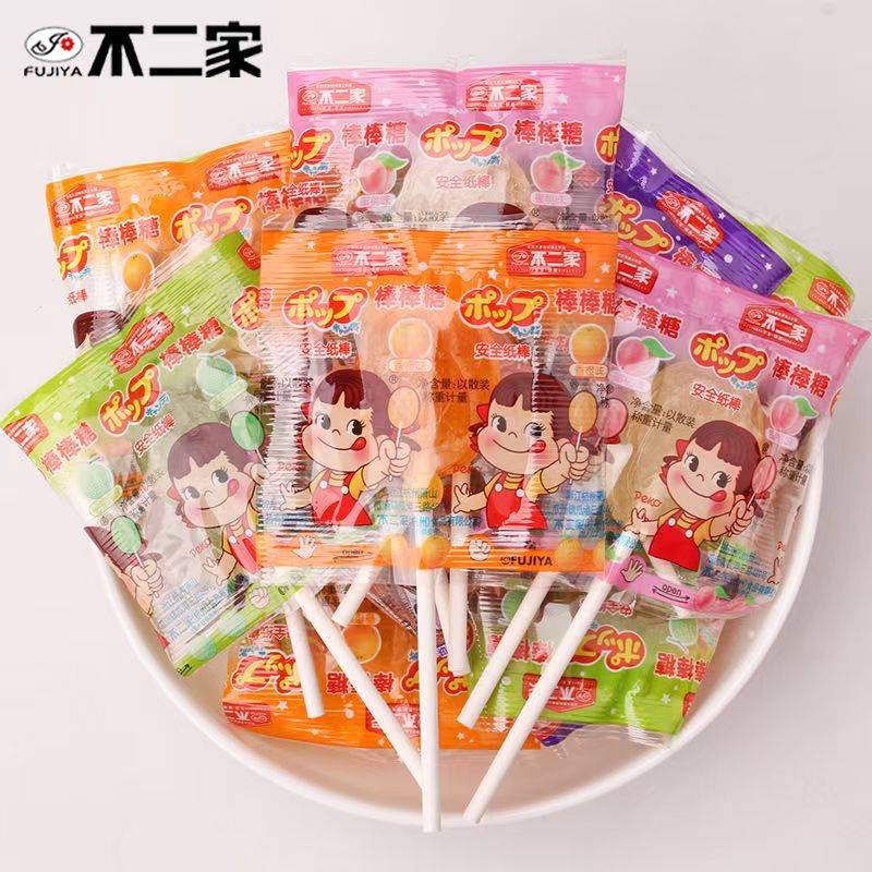 不二家棒棒糖水果味硬糖牛奶糖混合口味喜糖伴手礼网红糖果零食 - 图1