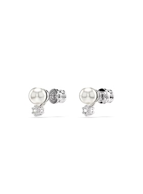 Swarovski/施华洛世奇Matrix仿水晶仿珍珠圆形切割耳环送礼物
