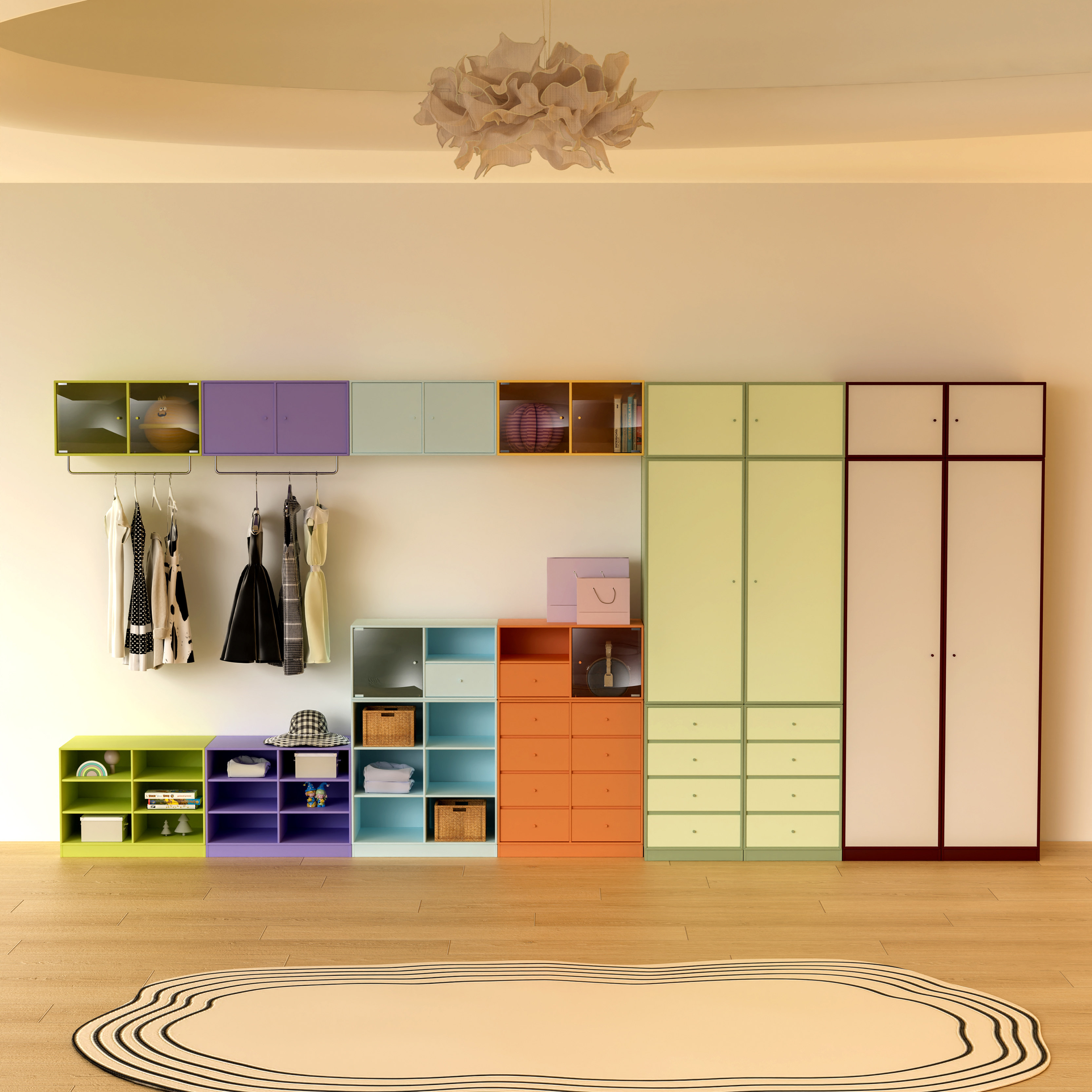 独也/Montana衣柜北欧风衣帽架彩色壁挂收纳柜壁柜多巴胺可定制,淘宝优惠券,粉丝福利购,淘宝优惠卷