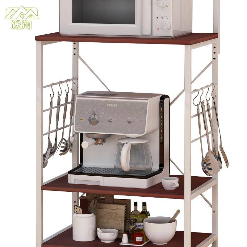 厂家小额厨房微波炉置q物架收纳层C架落地多层货架烤箱储物可移动,淘宝优惠券,粉丝福利购,淘宝优惠卷