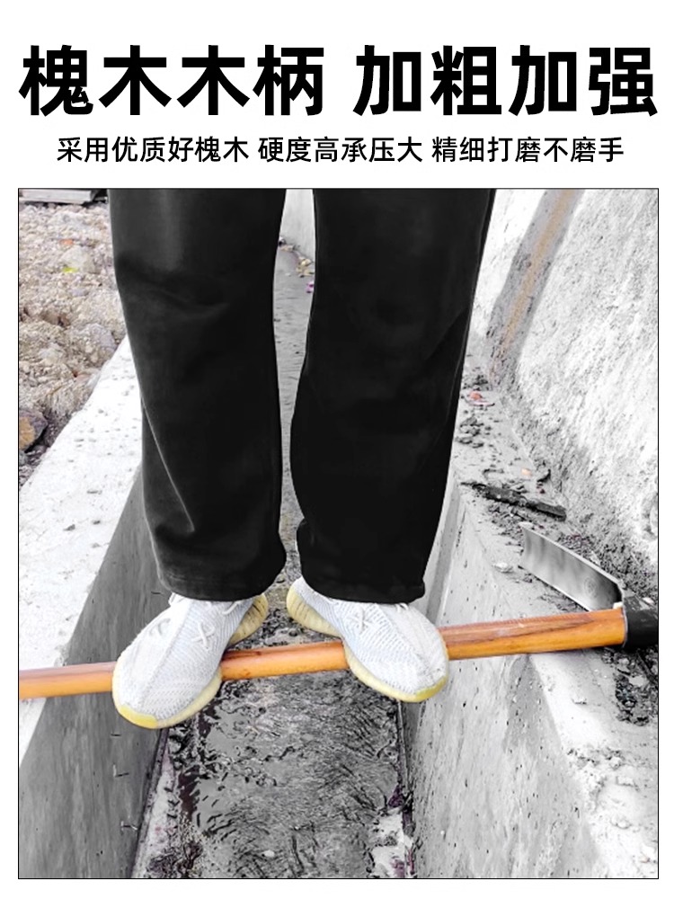 种菜家用锄头挖地多功能弹簧钢农用工具开荒种地老式撅头挖笋锄草-图3