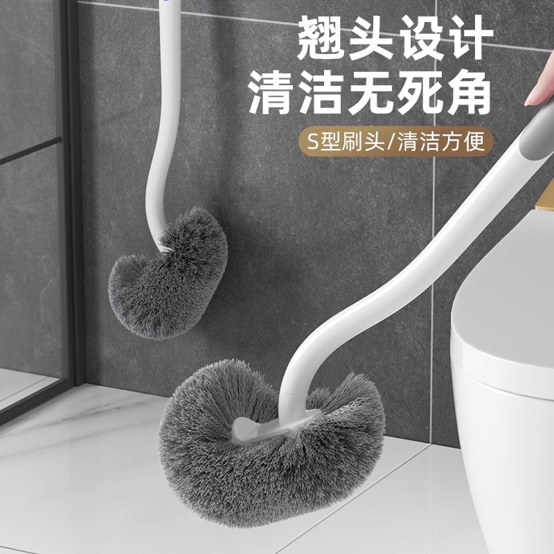 马桶刷长柄无死角厕所刷子洁厕刷马桶清洁刷卫生间壁挂耐用加长 - 图3