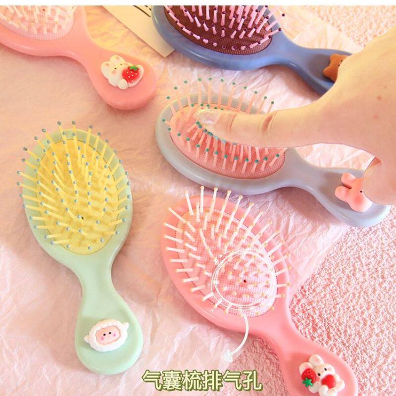 随身携带便携式小梳子口袋女士气囊梳小型儿童女孩防静电干湿两用