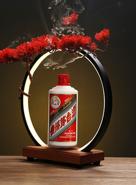 敦铭堂底座旋转灯圈木座摆件