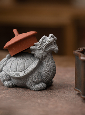 敦铭堂创意龙龟玄武青砂石乌龟