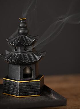 仿真植物迎客松盆景红枫叶盆栽软装饰新中式风格客厅玄关桌摆件