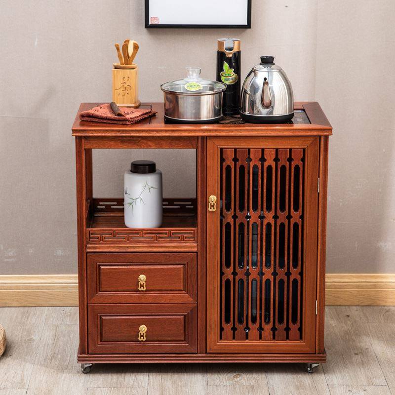 新中式实木茶水柜花梨木茶水台下置水F桶客厅家用茶台茶边柜烧水,淘宝优惠券,粉丝福利购,淘宝优惠卷