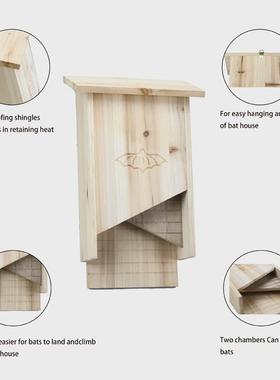 厂家供应fsc木制蝙蝠窝实木户外蝙蝠屋宠物房P子木质昆虫屋宠物屋