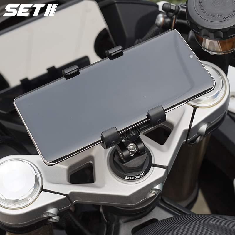 SETES首发春风250/450SRS系列摩托车手机导航铝合金专用减震支架 - 图2