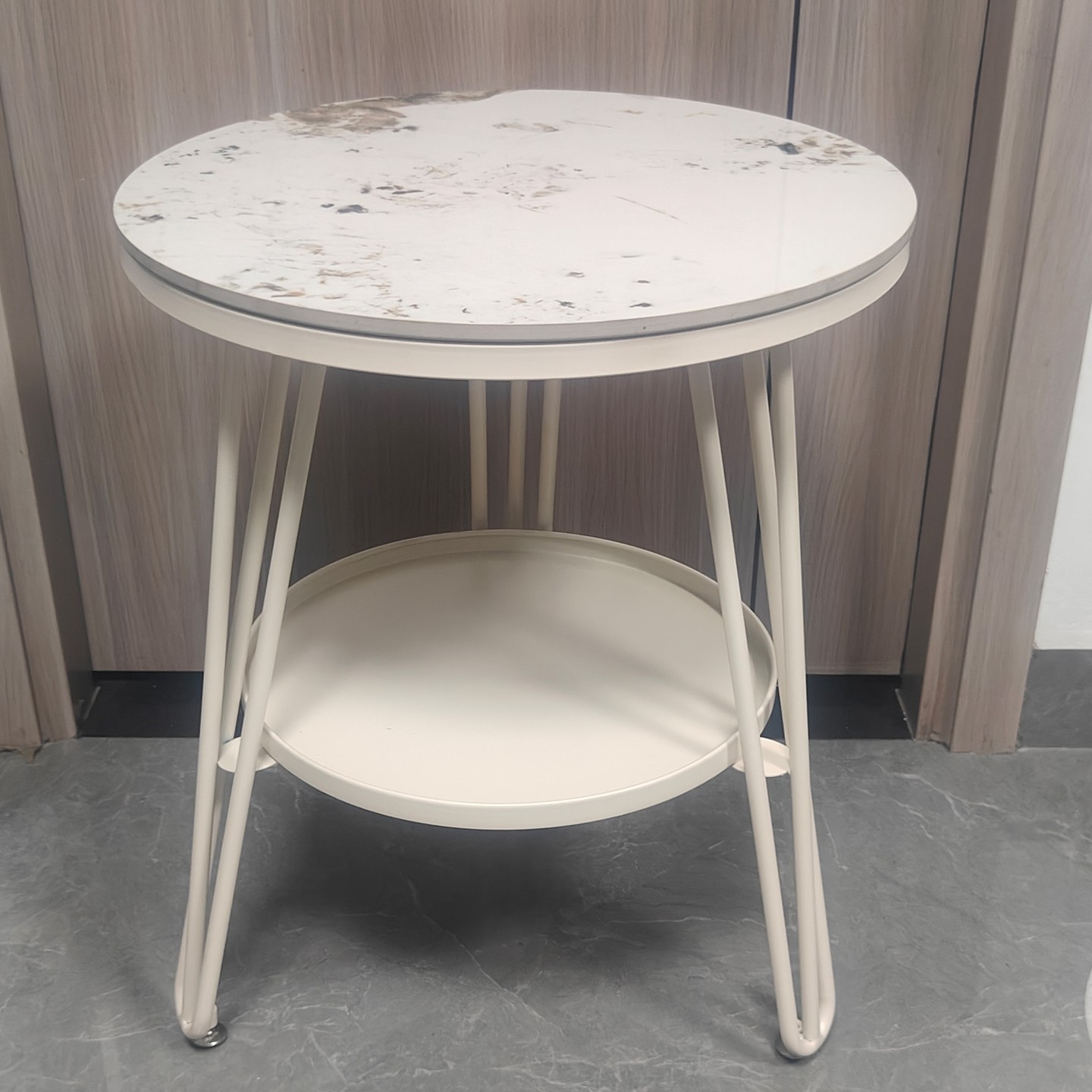 圆形双层茶几圆桌休闲洽谈桌家用简约现代阳台茶桌客厅沙发咖啡桌,淘宝优惠券,粉丝福利购,淘宝优惠卷