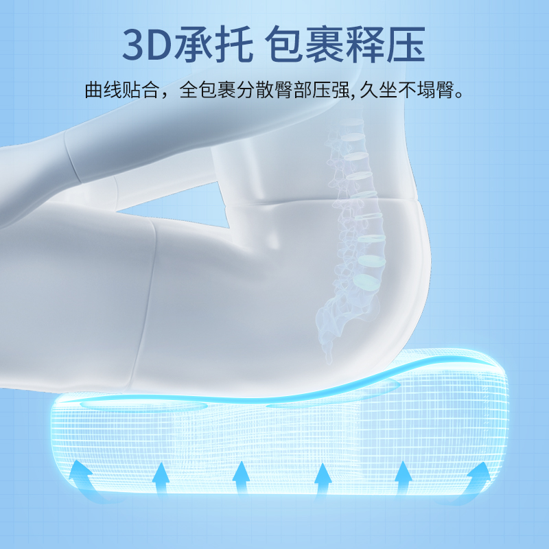 爱护佳痔疮坐垫防褥疮坐垫老人轮椅术后专用尾椎骨减压办公室久坐
