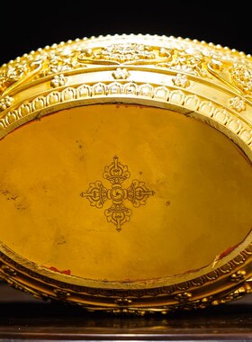 藏式摆件纯铜供j品六寸鼬鼠吐宝宝瓶供品系列鎏金家用中式铜摆设