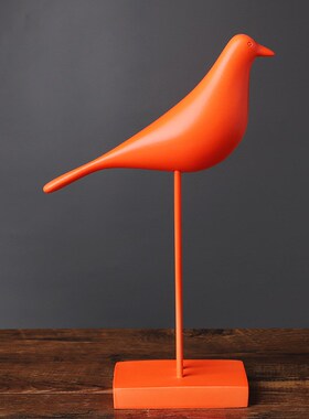 伊姆斯鸟树脂工艺品北欧创意家居田园K小鸟树脂仿真工艺品摆件