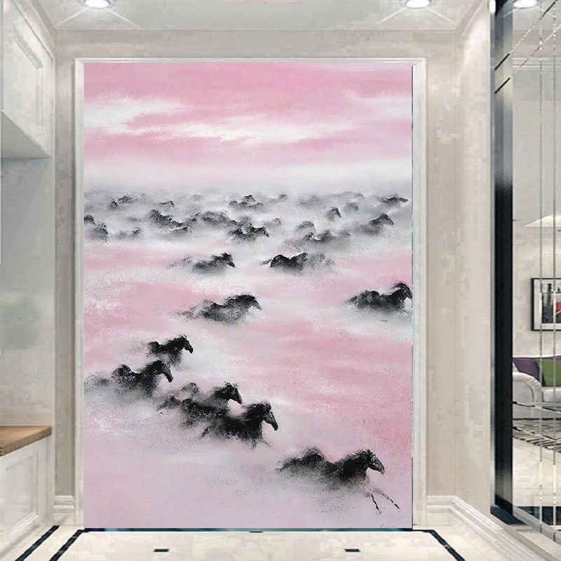 DIY方钻满钻钻石画o钻石绣手工粘贴钻十字绣带钻万马奔腾黑色骏马,淘宝优惠券,粉丝福利购,淘宝优惠卷