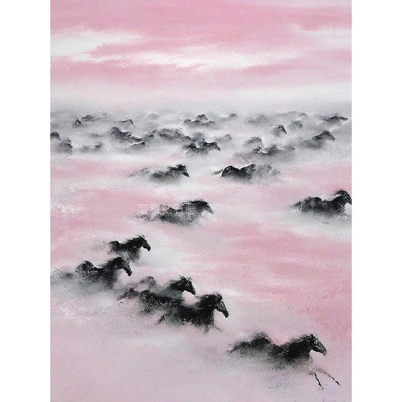 DIY方钻满钻钻石画o钻石绣手工粘贴钻十字绣带钻万马奔腾黑色骏马,淘宝优惠券,粉丝福利购,淘宝优惠卷