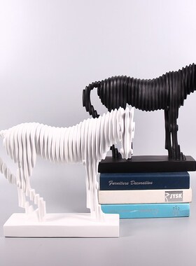 创意马赛克d小摆件销售中心样板间客厅书房装饰品售楼部博古架软