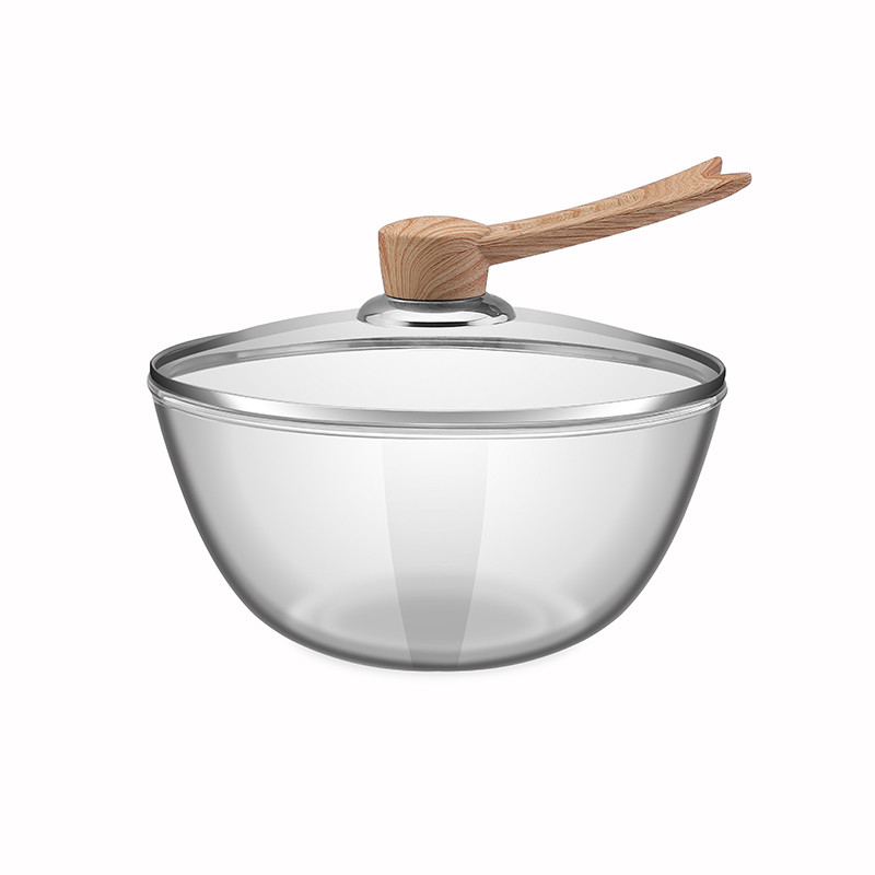 耐高温钢化玻璃和面盆带盖发面盆家用活面揉面加深透明碗厨房盆子 - 图3