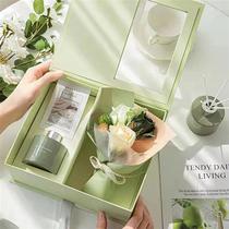 Valentines Day gift incense box accompanied by gift giving birth to girls Fancy Soap Flowers Little Bouquet Bridesmaids Bridesmaids Bridesmaids