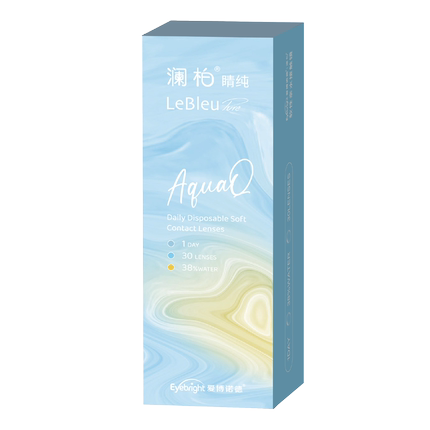 澜柏隐形眼镜日抛睛纯30片水润透氧透明一次性近视镜片非美瞳官方