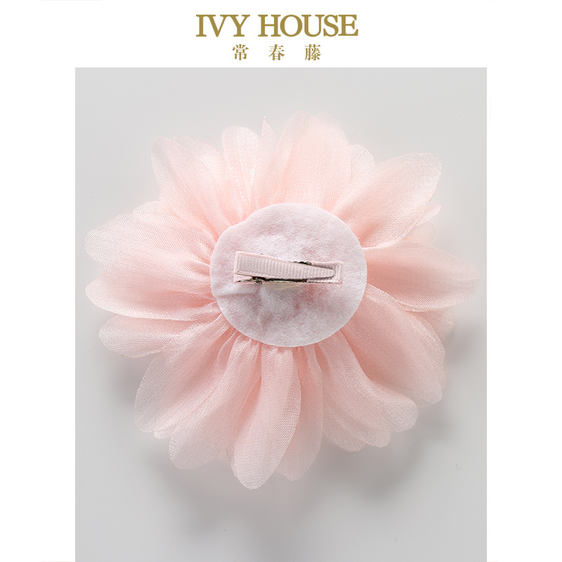 IVY HOUSE 常春藤童装女童春季 花朵立体胸花公主儿童配饰可爱 - 图2