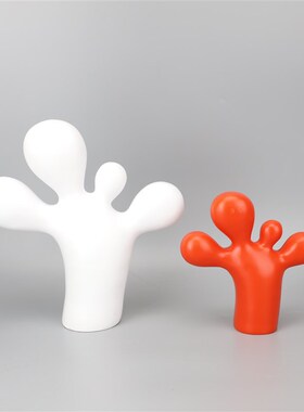 欧式简约树脂卡通脚丫样板房售楼部卧室客厅餐厅书房桌面玄关摆件