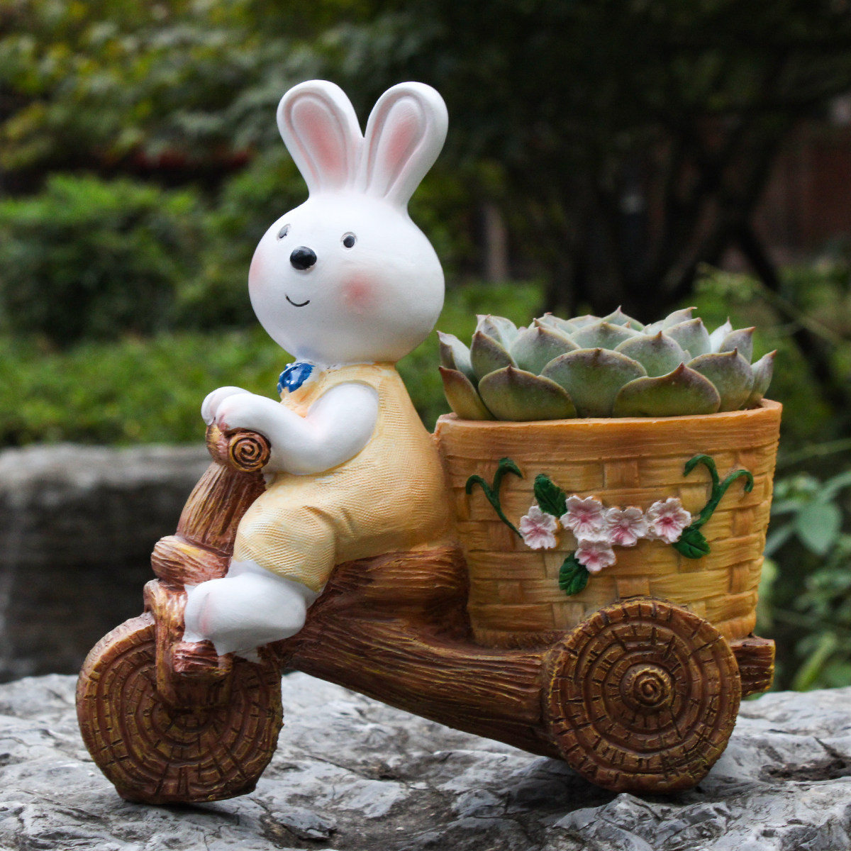 卡通多肉盆栽小兔子花盆阳台花园装饰摆件露台户外庭院子造景布置,淘宝优惠券,粉丝福利购,淘宝优惠卷