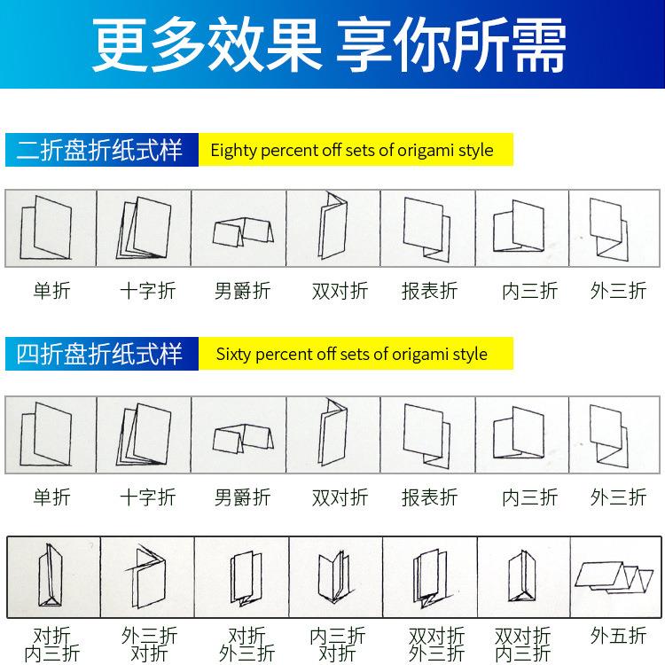 厂家直供全自动折纸机说明书折页机折叠纸机自动分页折页机-图1