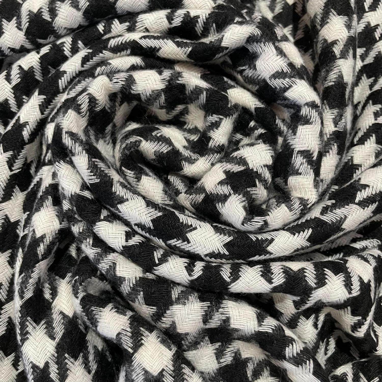 新款时尚拉毛千鸟格子仿羊绒围巾女简约学院风秋冬季保暖披肩两用,淘宝优惠券,粉丝福利购,淘宝优惠卷