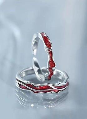 新款热恋情侣戒指小众设计高级感