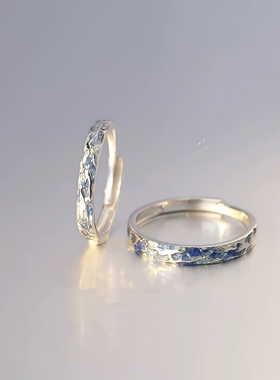 冰川情侣对戒巨好看轻奢高级感