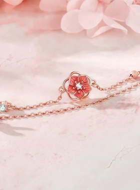 桃花脚链女款2025新款潮性感脚环