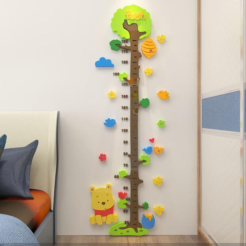 身高尺墙贴卡通3d立体身高墙贴纸卧室测量儿童身高尺墙面装 - 图2