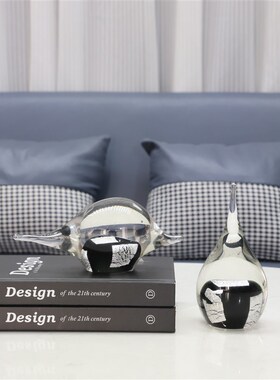 欧式创意琉璃水滴摆件电视v柜玄关客厅办公室样板间家居轻奢装饰