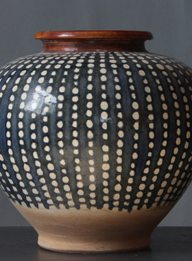 唐三彩仿古器皿摆l件双龙瓶三彩罐艺术品复古收藏品酒店软装装饰