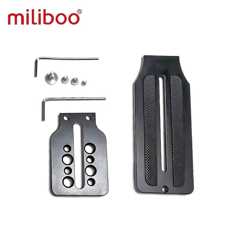 miliboo米泊L型竖拍快装板直角垂直90°通用806/807加长短快装板曼富图单反相机液压云台通用稳定器