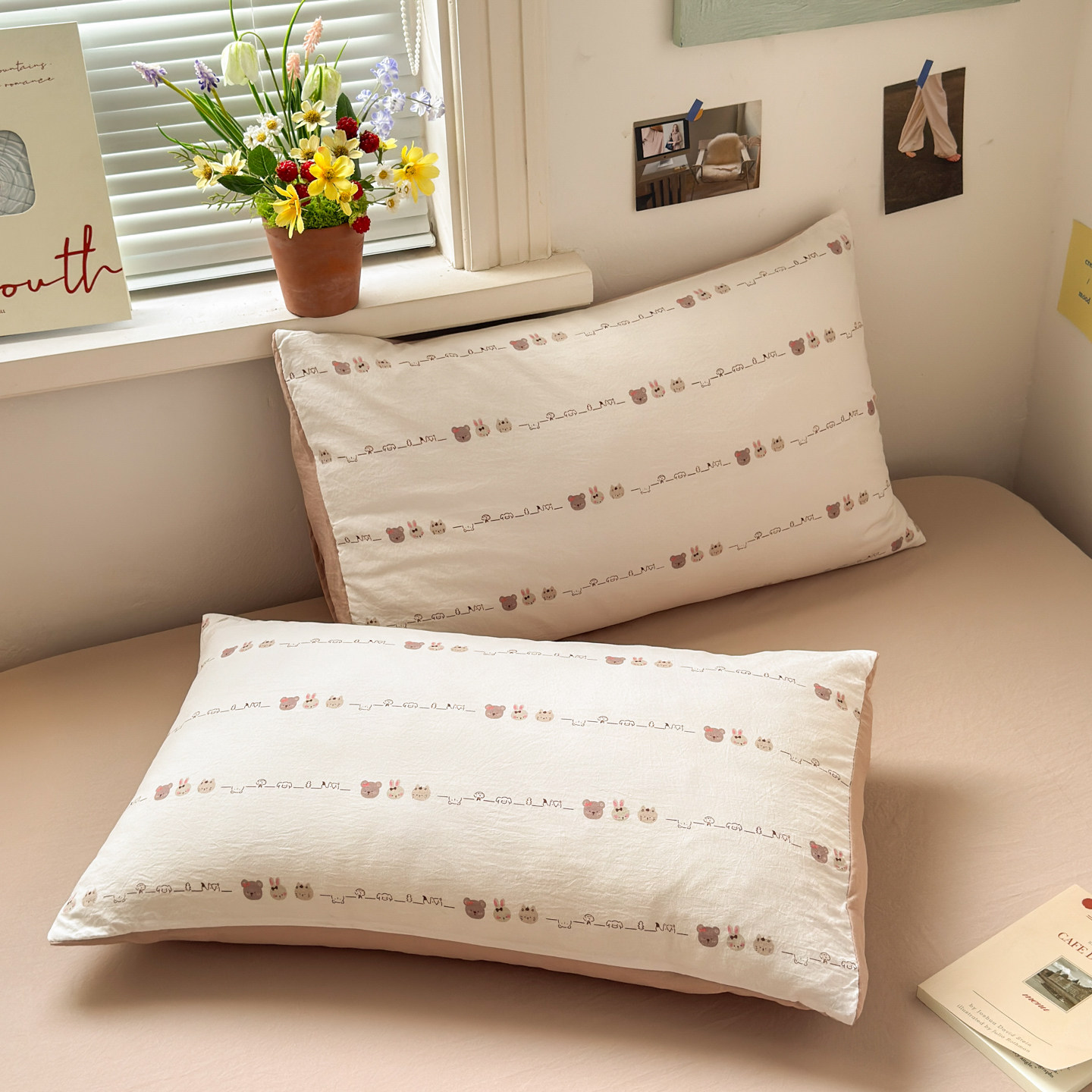 床上四件套纯棉全棉被套床单被罩床笠新款加厚简约学生宿舍三件套