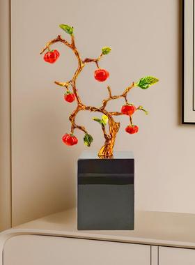 爆款网红爆款白紫色水晶葡萄家居饰品创意家居客厅玄关酒柜电视柜