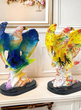 爆款新品家居饰品高档工艺品大展宏图客厅桌面酒柜树脂装饰品乔迁